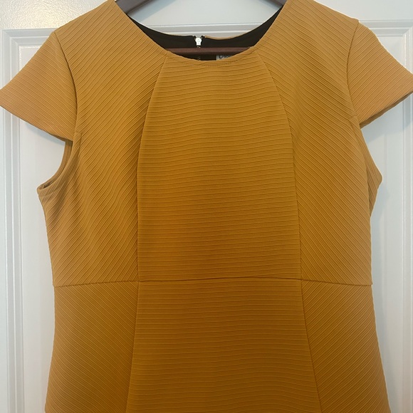 Cato Dress Mustard Women’s Size 12 Zip Back - Picture 3 of 6